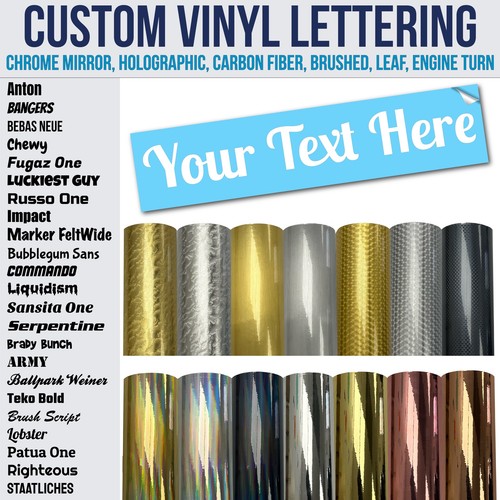 Custom chrome lettering - 2”,